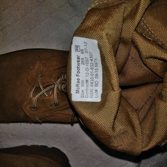McRae Hot WX Milspec BROWN Combat Boot 8W KD00388